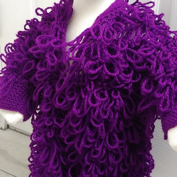 Handmade Sweater Jacket w/ Hat - Picture 3 of 4